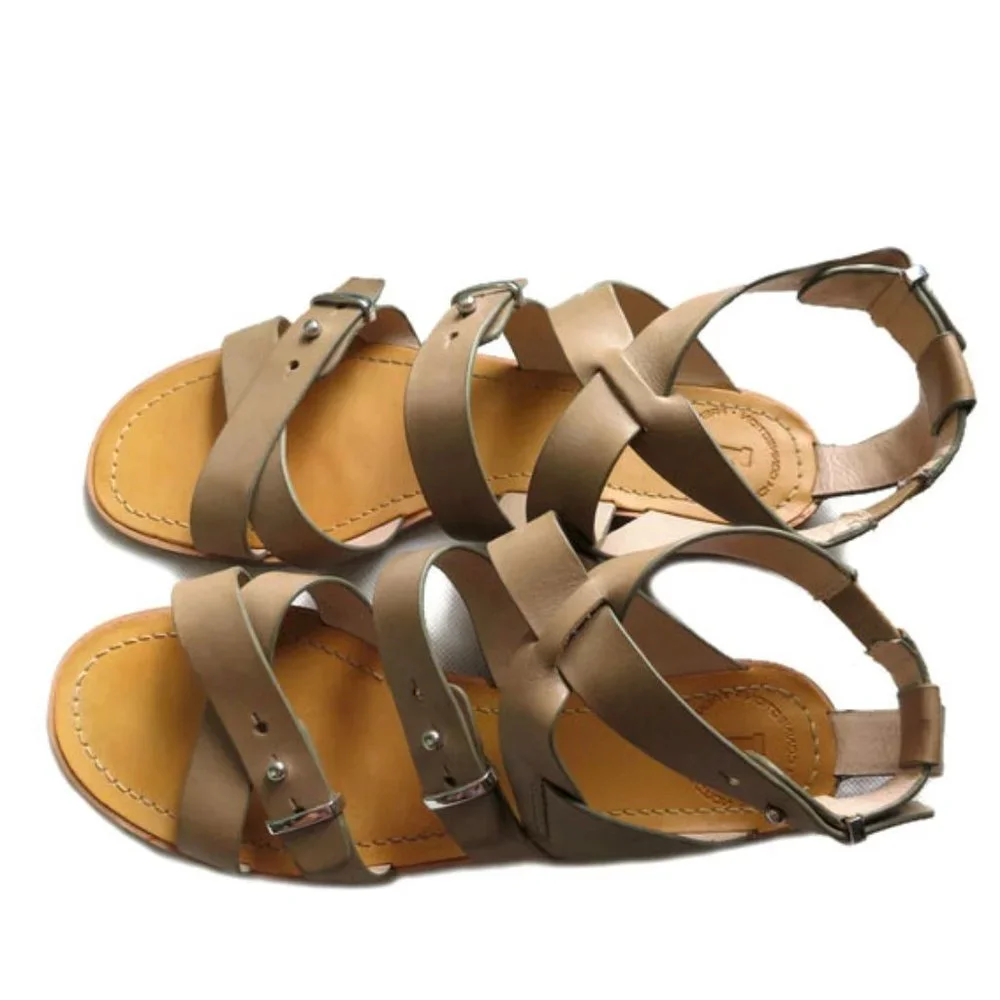 French Connection Harmoney Leather Strappy Gladiator Sandals 38